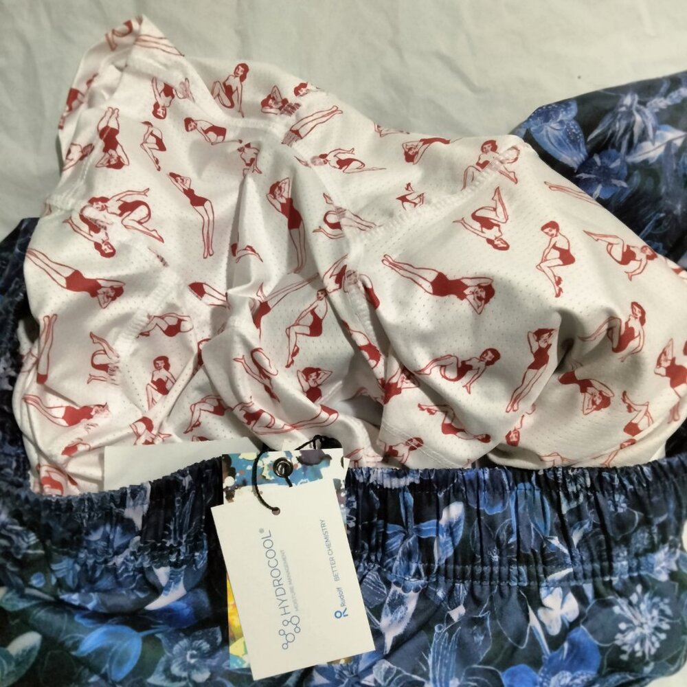 Robert Graham Men Floral Paisley Tropical Performance Board Shorts Swim Trunks M - Picture 6 of 8